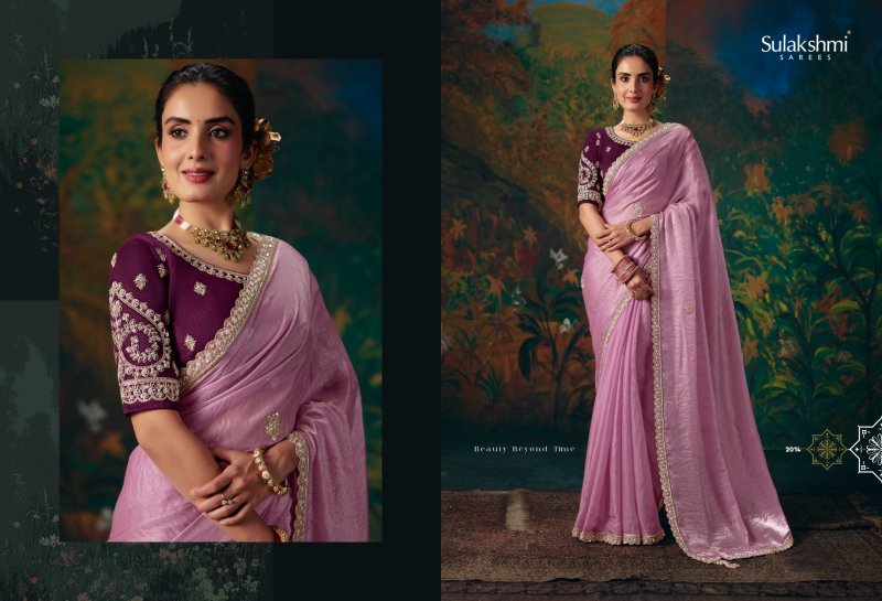 Virasat Vol 02 By Sulakshmi Fancy Fabric Designer Beads Work Saree